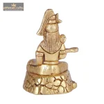Pure Brass Sitting Lord Shiva Statue 5 DSCF6494 eMetalCrafts