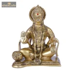 Exotic India Blessing Hanuman - Brass Statue 2 DSCF6540 eMetalCrafts