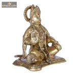 Exotic India Blessing Hanuman - Brass Statue 3 DSCF6541 eMetalCrafts