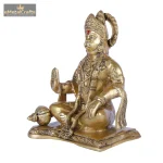 Exotic India Blessing Hanuman - Brass Statue 4 DSCF6542 eMetalCrafts