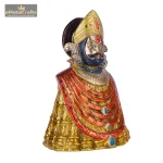 Khatu Shyam Ji Brass Idol – Perfect for Worship and Home Temple 3 DSCF6603 eMetalCrafts