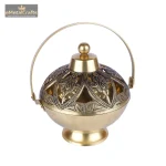 Pure Brass Dhoop Dani Pooja Incense For Home Temple 2 DSCF6627 eMetalCrafts