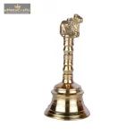 Pure Brass Pooja Ghanti | Ghanti for Home and Temple 2 Pure Brass Pooja Ghanti