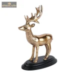 Aluminium Golden Metal Deer Sculpture 3 DSCF7102 eMetalCrafts