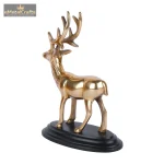 Aluminium Golden Metal Deer Sculpture 4 DSCF7103 eMetalCrafts