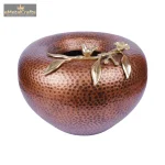 Aluminium Hammered Copper Decorative Vase 3 DSCF7462 eMetalCrafts