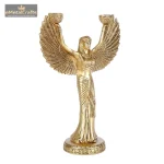 Queen Beautiful Wing Candle Stand | Brass Candle Holder 3 DSCF7526 eMetalCrafts