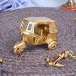 India Trend Metal Pital Murti Online Auto Rickshaw Idol Brass Statue