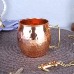 Pure Copper Moscow Mule Mug with Brass Handle