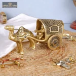 Pure Brass Royal Camel Cart Desert Majesty Chariot 1 Pure Brass Royal Camel Cart