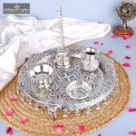 German Silver Heavy Pooja Thali 1 DSCF8026 1 eMetalCrafts