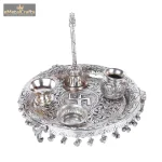 German Silver Heavy Pooja Thali 2 DSCF8043 eMetalCrafts