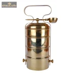 Gold-Toned Brass Easy to Clean Lunch Box 3 DSCF8065 eMetalCrafts