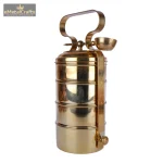 Gold-Toned Brass Easy to Clean Lunch Box 4 DSCF8066 eMetalCrafts