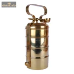 Gold-Toned Brass Easy to Clean Lunch Box 5 DSCF8067 eMetalCrafts