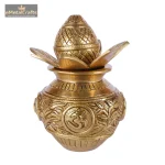 Pure Metal Brass Golden Pooja Kalash 4 DSCF8091 eMetalCrafts