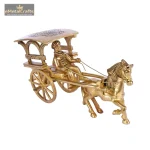 India Brass Metal Vintage Horse Cart with Open Jaali 2 DSCF8130 eMetalCrafts