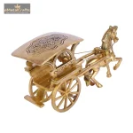 India Brass Metal Vintage Horse Cart with Open Jaali 4 DSCF8132 eMetalCrafts