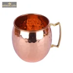 Pure Copper Moscow Mule Mug with Brass Handle 2 DSCF8136 eMetalCrafts