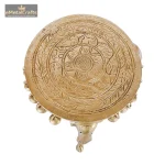 Pure Brass Pooja Chowki Stool 3 DSCF8232 eMetalCrafts
