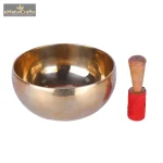 Golden Singing Medium Bowl Set, For Helps In Healing,Relaxation 2 DSCF8352 eMetalCrafts
