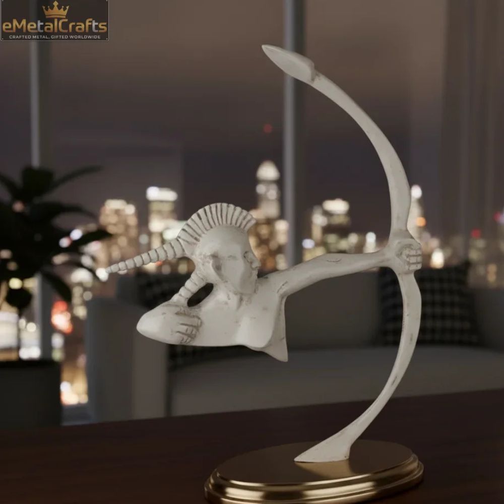 Aluminium Human With Arrow Sculpture