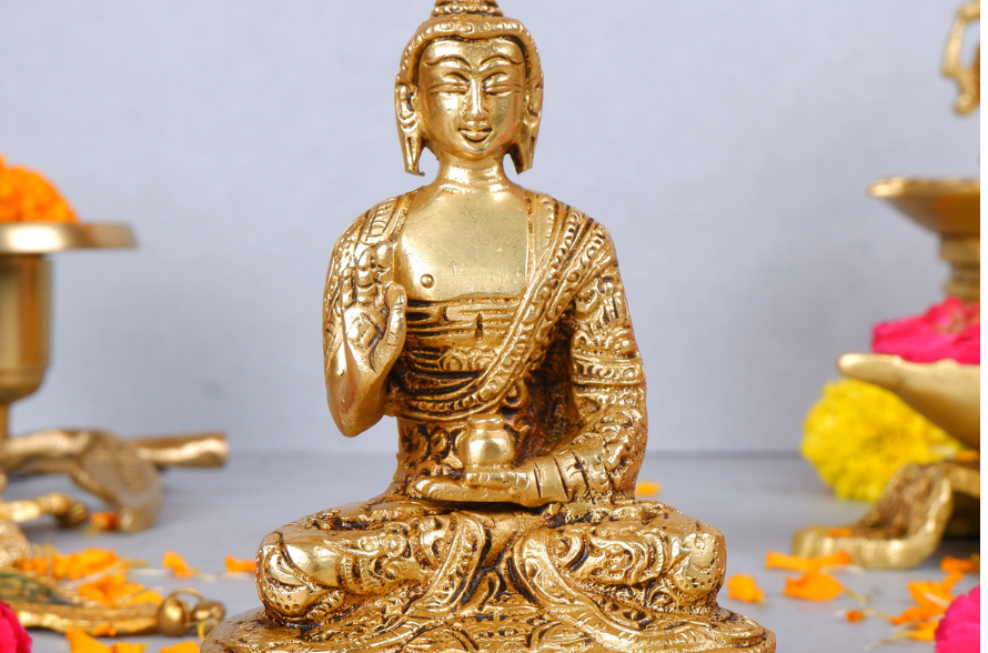 Exotic India Lord Buddha – Brass