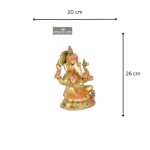 Divine Brass Goddess Lakshmi & Lord Ganesha Idol Pair 4 Add a little bit of body text 10 eMetalCrafts