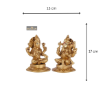 Brass Ganesh Laxmi Idol Set for Puja & Home Décor 4 Add a little bit of body text 2 eMetalCrafts