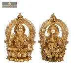 Radiant blessings with laxmi ganesh brass murti 1 laxmi ganesh brass murti