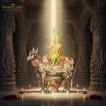 Big Size Brass Idol of Krishna Sitting on Kamdhenu 1 1 9 eMetalCrafts