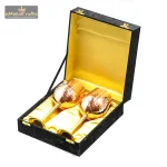 Copper Two Wine Glasses Set With Gift Box 3 104 eMetalCrafts