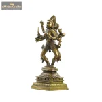 Bhairavi Maa Kali Brown Brass Statue 2 2 10 eMetalCrafts