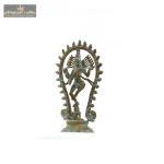 Brass Green Patina Nataraj Statue 2 252 eMetalCrafts