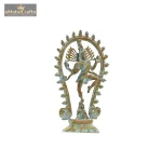 Brass Green Patina Nataraj Statue 3 253 eMetalCrafts
