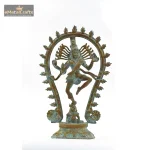 Brass Green Patina Nataraj Statue 4 254 eMetalCrafts