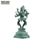Bhairavi Maa Kali Green Patina Finish Brass Statue 4 3 10 eMetalCrafts