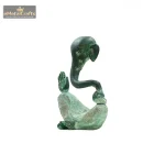 Brass Air Ganesha Statue | Sea-Foam Green Patina Finish 3 3 13 eMetalCrafts
