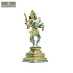Brass Bhairavi Maa Kali Rich Blue Patina Finish Brass Statue 4 4 3 eMetalCrafts