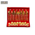 Brass Cutlery Set Gift Box 6 6 eMetalCrafts