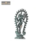 Brass Vintage Look Blue Patina Natraja Statue 3 7 eMetalCrafts