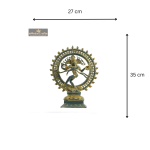 Exotic India Nataraja King of Dancers Lord Shiva Brass Statue 5 Add a little bit of body text 1 1 eMetalCrafts