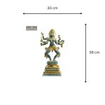 Brass Bhairavi Maa Kali Rich Blue Patina Finish Brass Statue 5 Add a little bit of body text 1 eMetalCrafts
