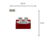 Silver-Plated 2 Pure Brass Glass Set with Tray Gift Box 4 Add a little bit of body text 2 2 eMetalCrafts