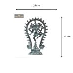 Brass Vintage Look Blue Patina Natraja Statue 5 Add a little bit of body text 3 eMetalCrafts