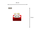 Silver-Plated 2 Brass Glasses with Tray Red Velvet Gift Box 4 Add a little bit of body text 5 eMetalCrafts