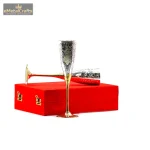 Silver-Plated 2 Wine Brass Glasses Gift Box 3 DSC04360 eMetalCrafts