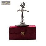 Silver Peacock Samai Diya Gift Box 2 DSC04411 eMetalCrafts