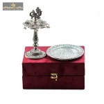 Silver Peacock Samai Diya Gift Box 1 DSC04413 eMetalCrafts