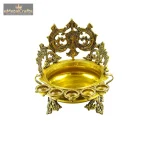 Decorative Brass Urli Bowl With 5 Diya 2 DSC04566 1 eMetalCrafts